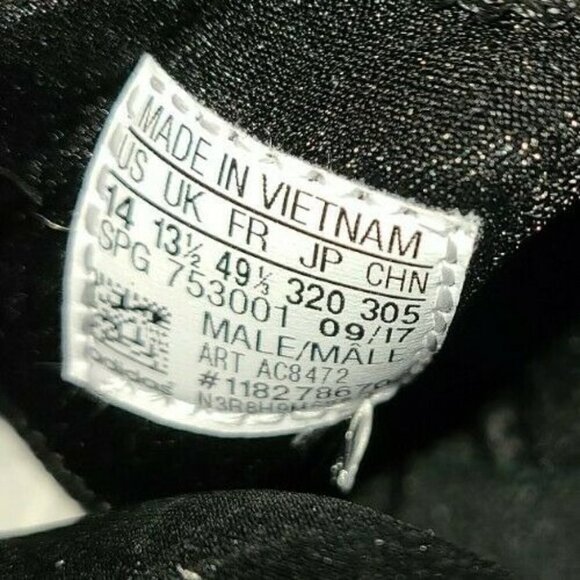Adidas Icon Trainer Shoes Size 14 Black Casual Lace-Up Sneakers NWT main image 2